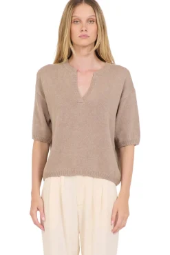 One Grey Day Malene Pullover in Stone