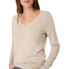 Repeat Cashmere Basic Cotton Fine Knit V-neck Pullover