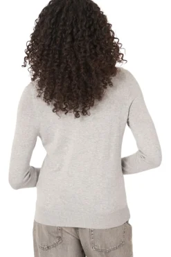 Repeat Cashmere Basic Cotton Fine Knit V-neck Pullover