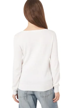Repeat Cashmere Basic Cotton Fine Knit V-neck Pullover