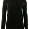 Repeat Cashmere Fine Knit Vneck Cotton Pullover