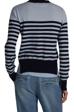 Saint Art Baret Striped Sweater in Skyway-Navy Stripe
