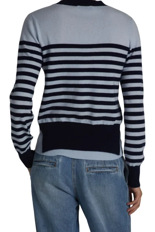 Saint Art Baret Striped Sweater in Skyway-Navy Stripe
