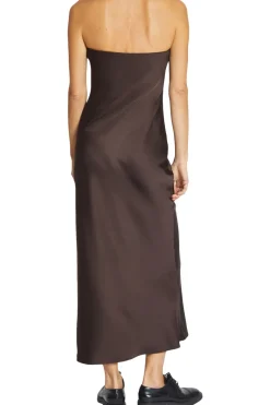 Saint Art Chase Strapless Dress in Chestnut