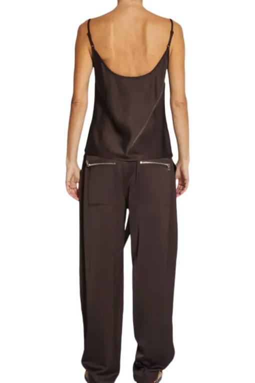 Saint Art Elliot Charmeuse Cami in Chestnut