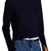 Saint Art Elodie Layered Crewneck Sweater in Navy