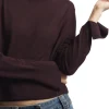 Saint Art Elodie Layered Crewneck in Grape