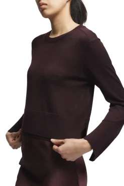 Saint Art Elodie Layered Crewneck in Grape