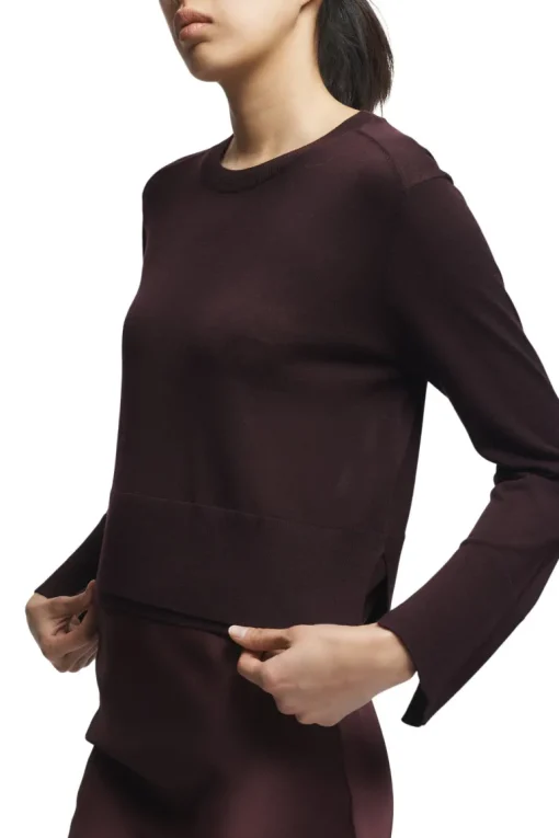 Saint Art Elodie Layered Crewneck in Grape
