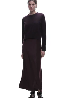 Saint Art Elodie Layered Crewneck in Grape