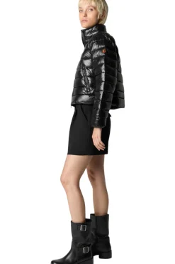 Save The Duck Myra Puffer Jacket in Black
