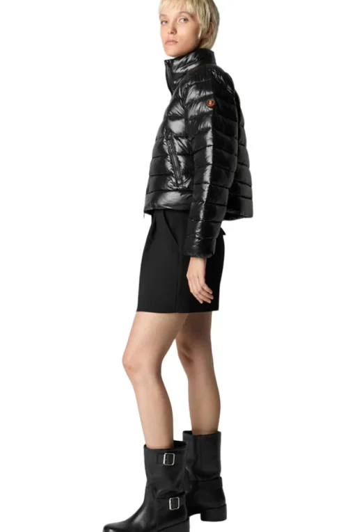 Save The Duck Myra Puffer Jacket in Black