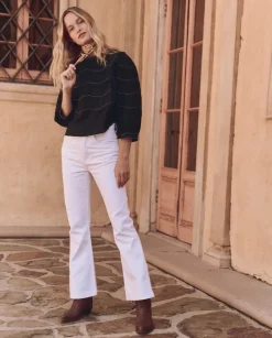 The Great Beaded Chevron Top in Black