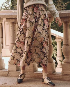 The Great Canary Skirt in Vintage Rose Print