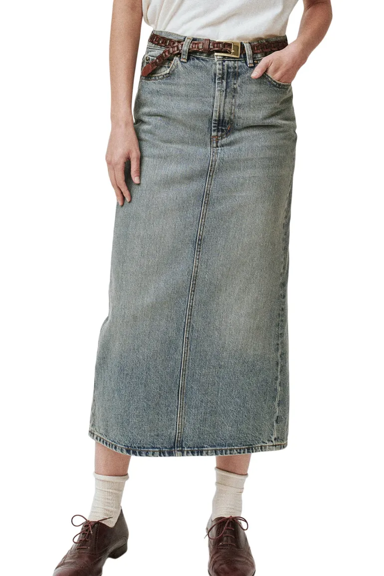 The Great Column Skirt in Monterey Wash