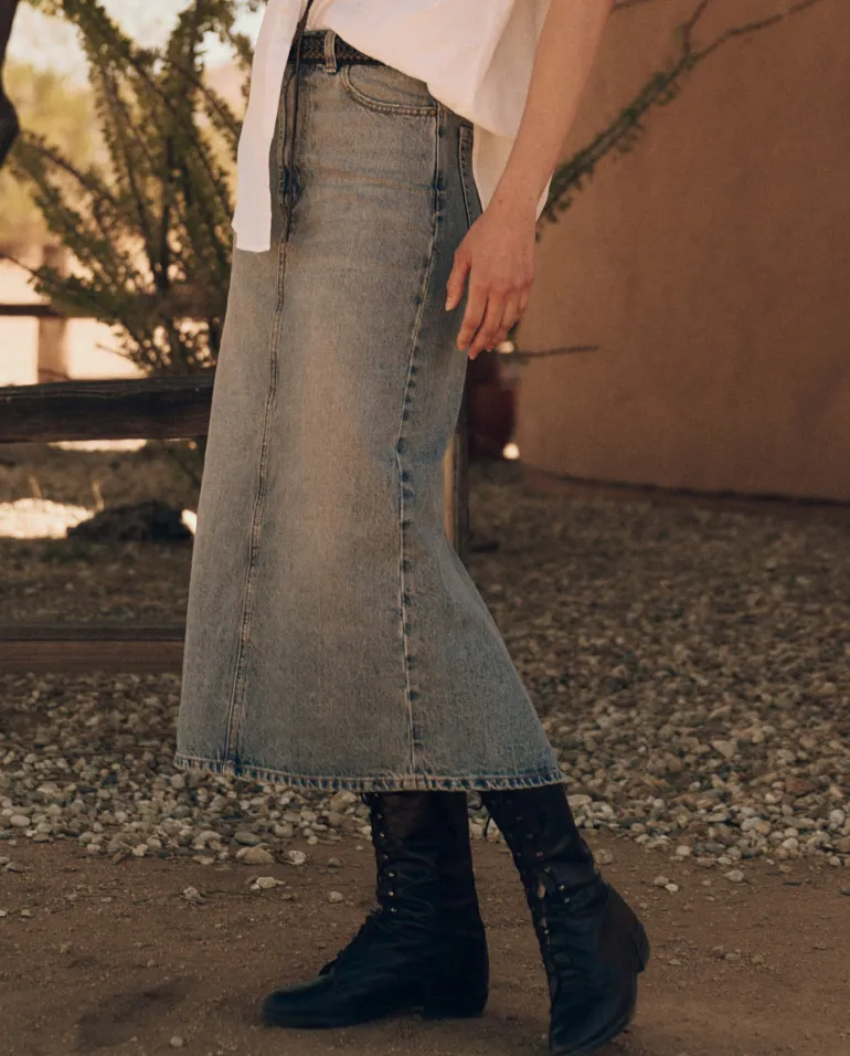 The Great Column Skirt in Monterey Wash