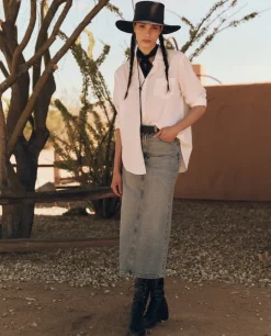 The Great Column Skirt in Monterey Wash