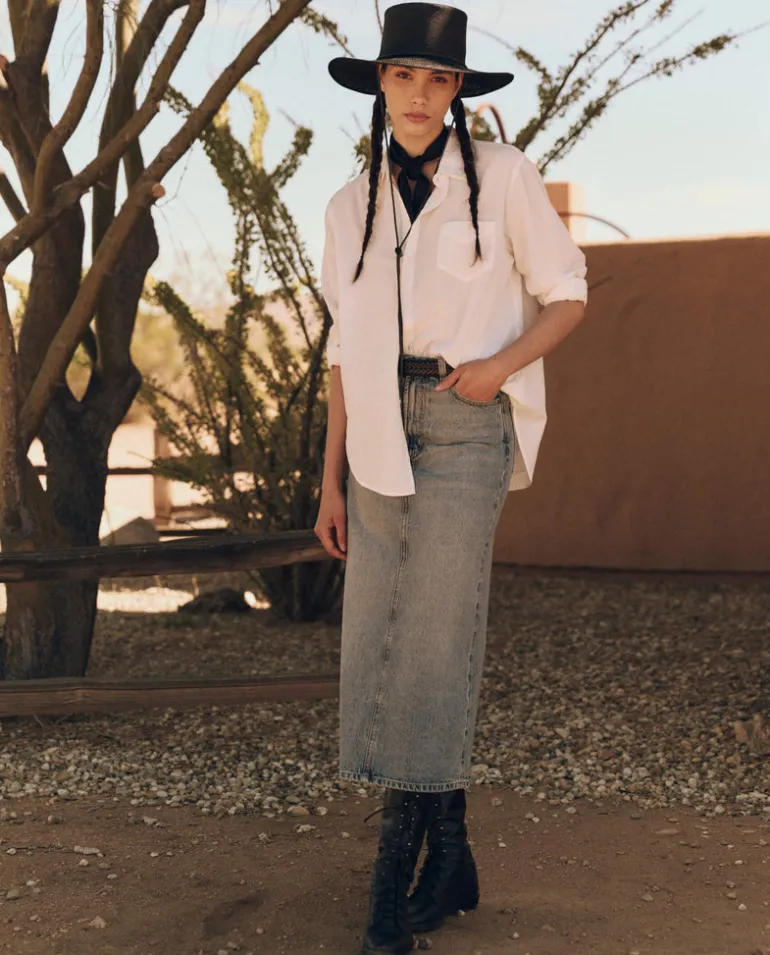 The Great Column Skirt in Monterey Wash