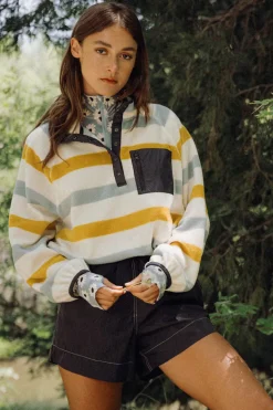 The Great Excursion Pullover in Meadow Stripe