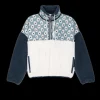 The Great Plush Terrain Half Zip in Falling Daisy Colorblock
