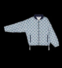 The Great Reversible Ultra Light Down Puffer in Falling Daisy - Cream