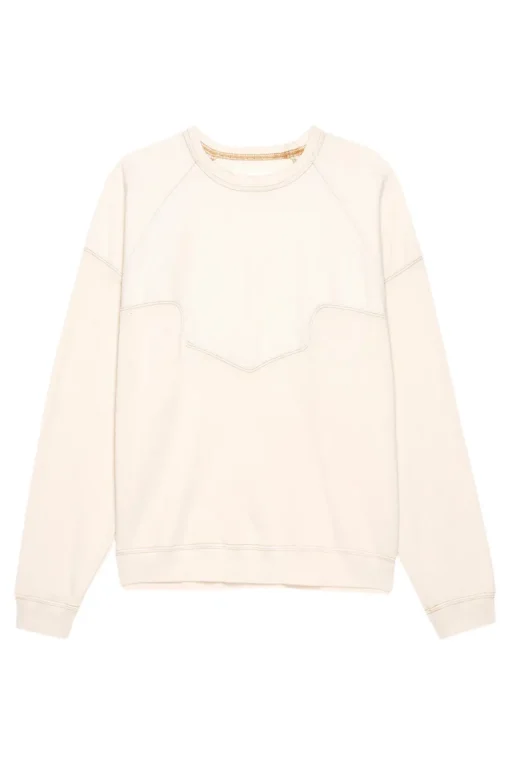 The Great Western Slouch Sweatshirt in Washed White