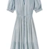 Trovata Birds of Paradis Berenice Dress in Cloud Houndstooth