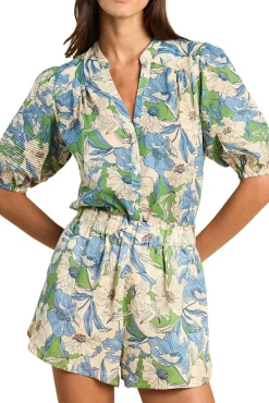 Trovata Birds of Paradis Loren Blouse in Oasis Floral