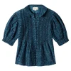 Trovata Birds of Paradis Jess Blouse in Blue Ridge Ditsy