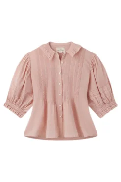Trovata Birds of Paradis Jess Blouse in Blush