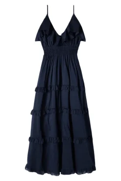Trovata Birds of Paradis Lisboa Dress in Navy