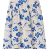 Trovata Birds of Paradis Lydia Skirt in Blue Iris