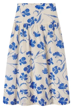 Trovata Birds of Paradis Lydia Skirt in Blue Iris