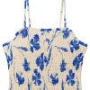 Trovata Birds of Paradis Summer Top in Blue Iris