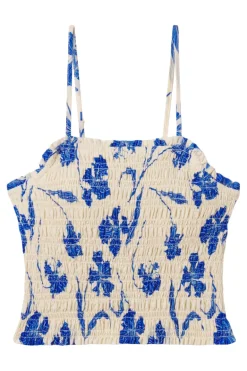 Trovata Birds of Paradis Summer Top in Blue Iris