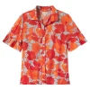Trovata Birds of Paradis Lena Blouse in Shoreline Poppy