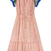 Trovata Birds of Paradis Kristine Dress in Santorini Border