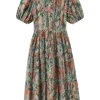 Trovata Birds of Paradis Hildie Dress in Tranquil Mist
