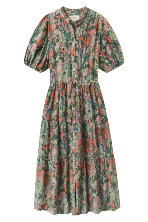 Trovata Birds of Paradis Hildie Dress in Tranquil Mist