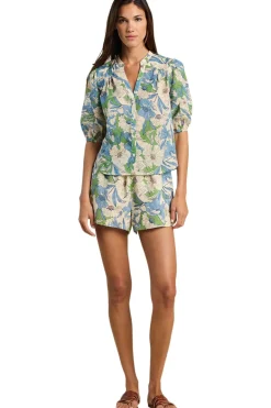 Trovata Birds of Paradis Loren Blouse in Oasis Floral