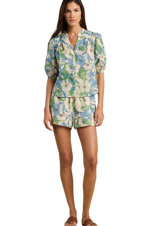 Trovata Birds of Paradis Loren Blouse in Oasis Floral