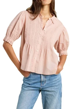Trovata Birds of Paradis Jess Blouse in Blush