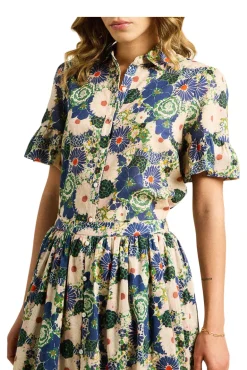 Trovata Birds of Paradis Lena Blouse in Medley Floral