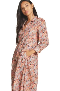 Trovata Birds of Paradis Eliot Dress in Vino Daisies