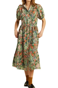 Trovata Birds of Paradis Hildie Dress in Tranquil Mist