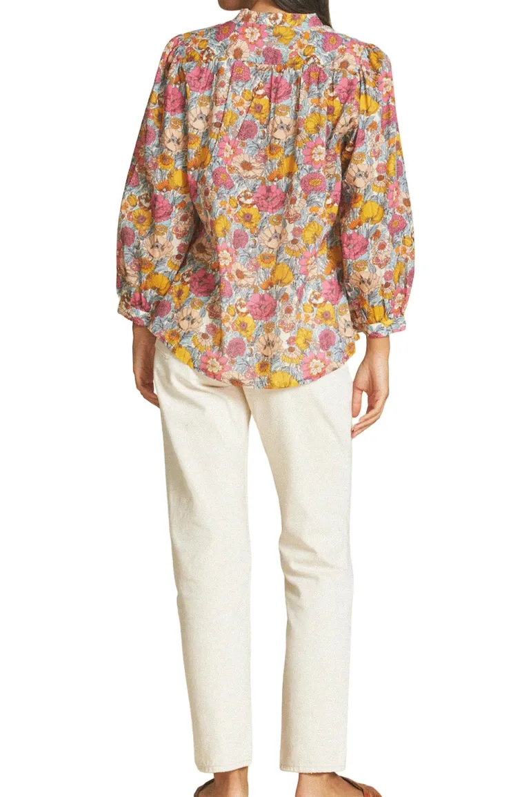 Trovata Birds of Paradis Bailey Blouse in Dawn Fleurettes