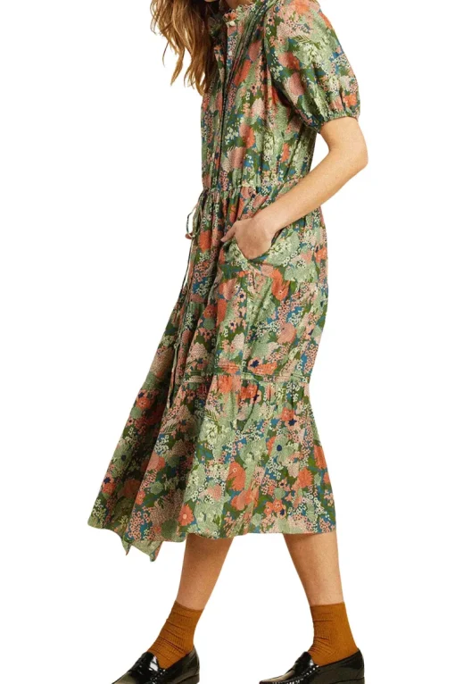 Trovata Birds of Paradis Hildie Dress in Tranquil Mist