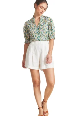 Trovata Birds of Paradis Eliza Blouse in Calma Bloom