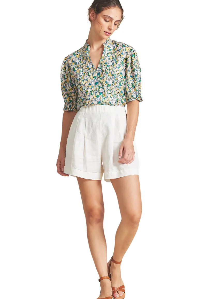 Trovata Birds of Paradis Eliza Blouse in Calma Bloom