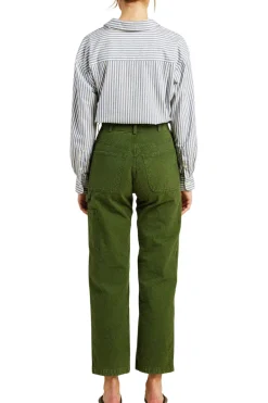 Trovata Birds of Paradis Blake Oversized Shirt in Navy Stripe